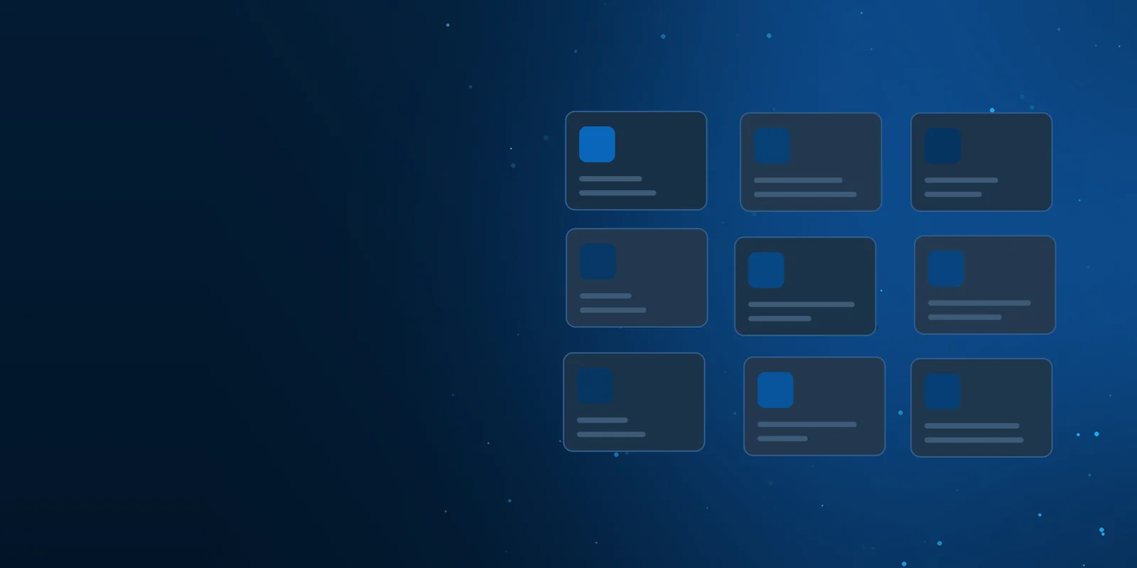 Abstract graphic of a grid of device cards in the Logic Networks colours, introducing the article on hardware refresh planning